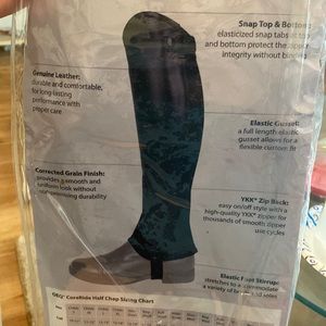 Brand new riding half chaps